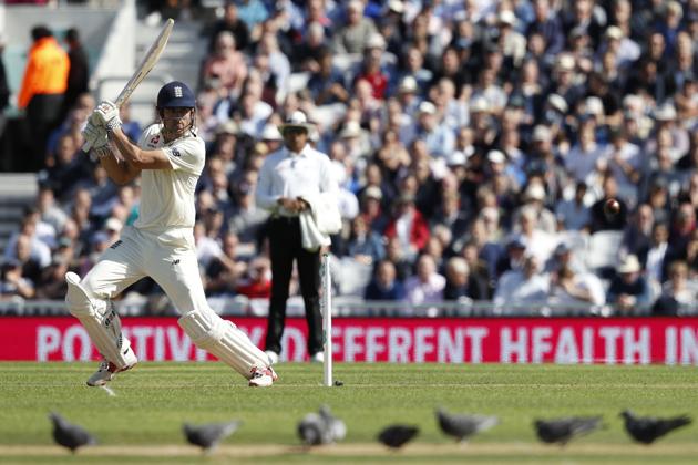 It was a sedate start by Cook and Keaton Jennings on a slowish Oval pitch (AFP) 