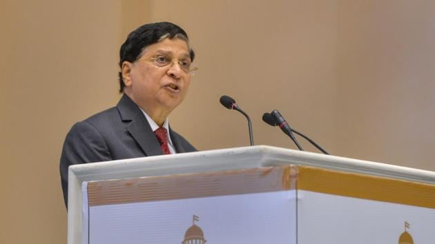 Chief Justice Dipak Misra said while in a democratic set up, every right matters and no right is absolute.(PTI) Chief Justice Dipak Misra said while in a democratic set up, every right matters and no right is absolute.(PTI)