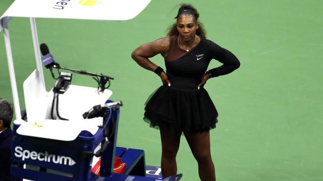 NEW YORK, NY - SEPTEMBER 08: Serena Williams of the United States reacts after her defeat in the Women's Singles finals match to Naomi Osaka of Japan on Day Thirteen of the 2018 US Open at the USTA Billie Jean King National Tennis Center on September 8, (AFP) NEW YORK, NY - SEPTEMBER 08: Serena Williams of the United States reacts after her defeat in the Women's Singles finals match to Naomi Osaka of Japan on Day Thirteen of the 2018 US Open at the USTA Billie Jean King National Tennis Center on September 8, (AFP)
