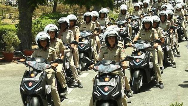 Women police petrol unit at Jaipur. (HT File Photo(for representational purpose only )) Women police petrol unit at Jaipur. (HT File Photo(for representational purpose only ))