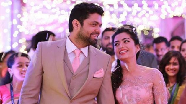 Rashmika Mandanna and Rakshit Shetty got engaged in July 2017.