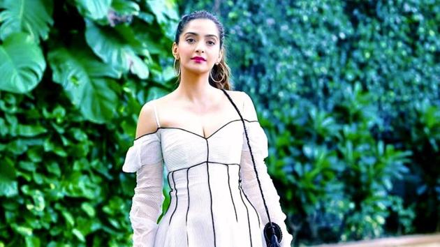 Sonam Kapoor Ahuja’s white dress exudes elegance and utter sophistication, as well as sex appeal. (Insatgram)