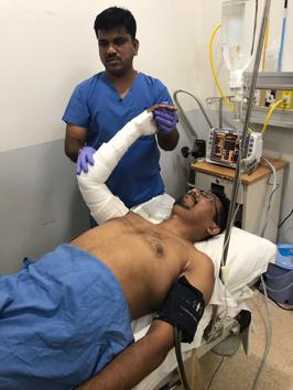 The doctor is being treated at a hospital in Thane. (HT Photo) The doctor is being treated at a hospital in Thane. (HT Photo)