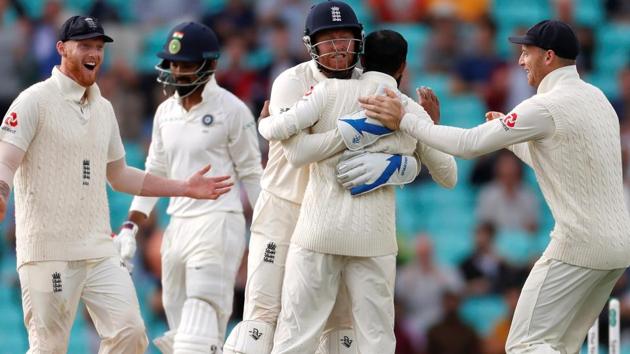 England's Adil Rashid celebrates taking the wicket of India's KL Rahul. (REUTERS) 