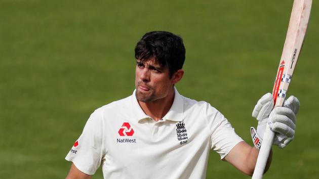 England's Alastair Cook hit a century in his last Test innings. (REUTERS)