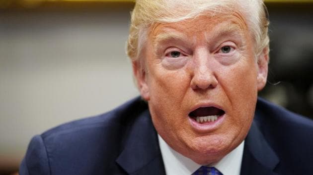 US President Donald Trump speaks during a roundtable discussion in the Roosevelt Room of the White House. (AFP File Photo) US President Donald Trump speaks during a roundtable discussion in the Roosevelt Room of the White House. (AFP File Photo)