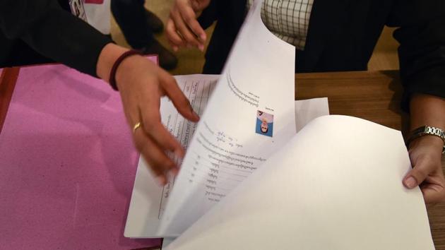 Affidavits filed by candidates contesting elections to the Rajya Sabha and Legislative councils in states will now be sent to the Central Board of Direct Taxes (CBDT) by the election commission (EC). (Representative Image/AFP Photo) Affidavits filed by candidates contesting elections to the Rajya Sabha and Legislative councils in states will now be sent to the Central Board of Direct Taxes (CBDT) by the election commission (EC). (Representative Image/AFP Photo)