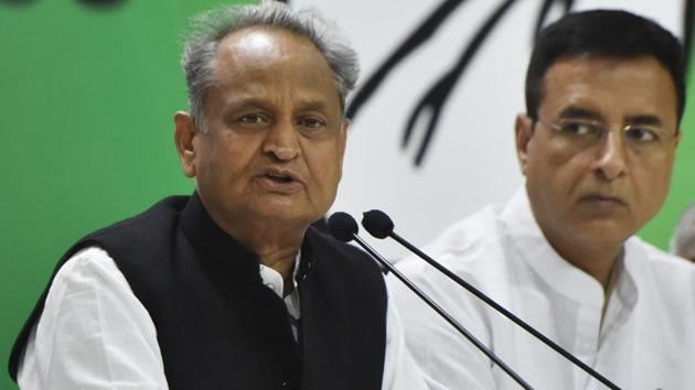 Congress general secretary Ashok Gehlot hit out at Amit Shah over the “language” used in his address to a gathering in Jaipur on Tuesday. (HT File Photo) Congress general secretary Ashok Gehlot hit out at Amit Shah over the “language” used in his address to a gathering in Jaipur on Tuesday. (HT File Photo)