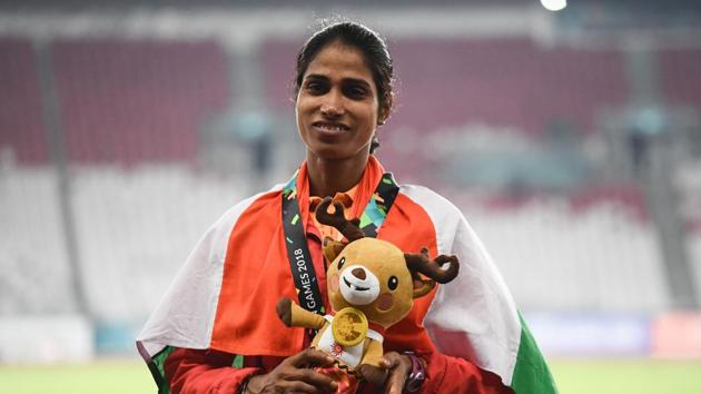 Sudha Singh won the silver medal at the 2018 Asian Games.(AFP)