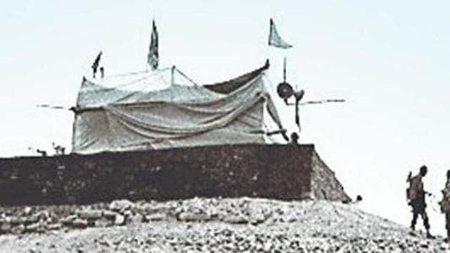 A file photo of makeshift Ram temple in Ayodhya.