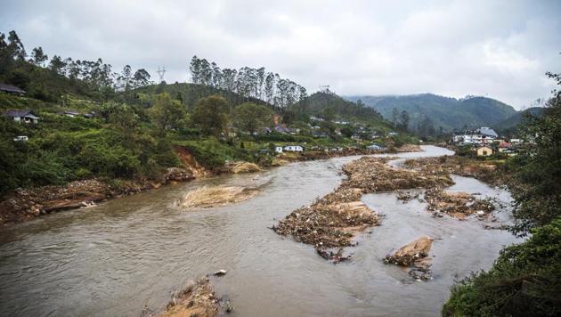 Debris from a landslide sits in a river that runs near tea estates near Munnar in the district of Idukki, Kerala, India, on Saturday, Aug. 25, 2018. Kerala has received 42 percent more monsoon rain than normal since June 1, according to the India Meteorological Department, compared with a deficit of 8 percent for the entire country. Photographer: Prashanth Vishwanathan/Bloomberg (Bloomberg) Debris from a landslide sits in a river that runs near tea estates near Munnar in the district of Idukki, Kerala, India, on Saturday, Aug. 25, 2018. Kerala has received 42 percent more monsoon rain than normal since June 1, according to the India Meteorological Department, compared with a deficit of 8 percent for the entire country. Photographer: Prashanth Vishwanathan/Bloomberg (Bloomberg)
