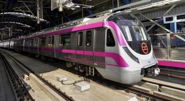 The Delhi Metro Rail Corporation (DMRC) said the train halted due to a signalling issue at Shankar Vihar at 4.35pm. Officials said the train was later pulled out of service and sent for maintenance by 4.55pm.(PTI/Picture for representation)