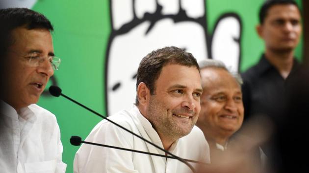 Congress President Rahul Gandhi addresses a press conference at AICC. Gandhi on Thursday demanded Finance Minister Arun Jaitely’s resignation after accusing him of colluding with fugitive businessman Vijay Mallya “and giving him a free passage” to flee the country. Addressing the media, Gandhi asked why the Minister did not inform investigating agencies about Mallya’s plans to leave India. (Arvind Yadav / HT Photo) Congress President Rahul Gandhi addresses a press conference at AICC. Gandhi on Thursday demanded Finance Minister Arun Jaitely’s resignation after accusing him of colluding with fugitive businessman Vijay Mallya “and giving him a free passage” to flee the country. Addressing the media, Gandhi asked why the Minister did not inform investigating agencies about Mallya’s plans to leave India. (Arvind Yadav / HT Photo)