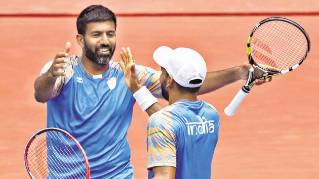 Rohan Bopanna (left) will lead India’s challenge in the Davis Cup. (REUTERS) Rohan Bopanna (left) will lead India’s challenge in the Davis Cup. (REUTERS)