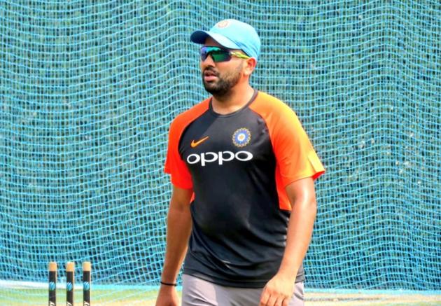 Rohit Sharma warms up ahead of the training session in Dubai. (BCCI/Twiiter) Rohit Sharma warms up ahead of the training session in Dubai. (BCCI/Twiiter)