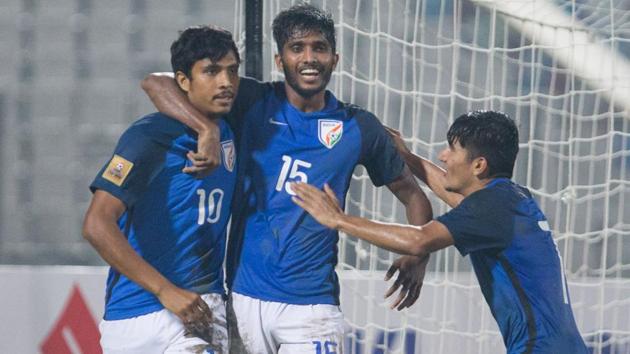 India take on Maldives in the SAFF Cup final in Dhaka on Sunday.(AIFF) India take on Maldives in the SAFF Cup final in Dhaka on Sunday.(AIFF)
