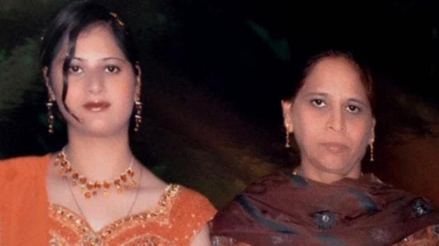 File photo of Usha Grover and daughter Heena Grover(left). (HT PHOTO) File photo of Usha Grover and daughter Heena Grover(left). (HT PHOTO)