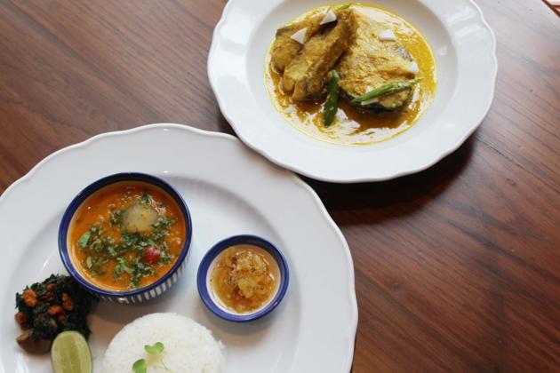 Hilsa served at Mustard restaurant in Mumbai