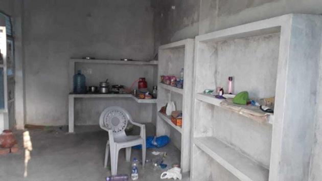 The room where the alleged Hizul operative and his aides stayed in Kanpur. (HT Photo) The room where the alleged Hizul operative and his aides stayed in Kanpur. (HT Photo)