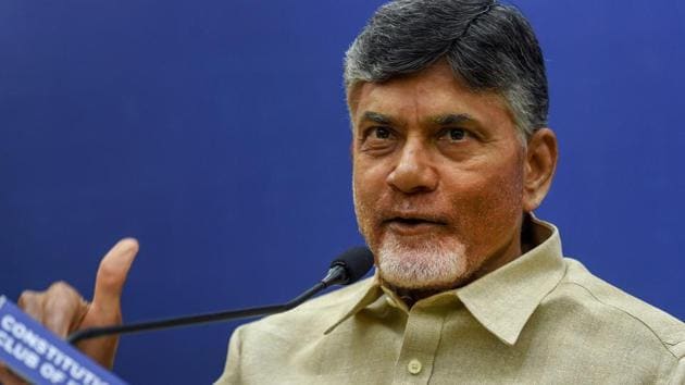 Andhra Pradesh Chief Minister N Chandrababu Naidu addressing a press conference in New Delhi, July 21, 2018. An arrest warrant has been issued against him and 15 others in connection with a 2010 case.(PTI File Photo)