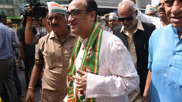 Delhi Pradesh Congress Committee president Ajay Maken said “the civic bodies had been demanding conversion charges with penalty even if they have paid the amount for 10 years, as required under the municipal act”. (Sanchit Khanna/HT File Photo) Delhi Pradesh Congress Committee president Ajay Maken said “the civic bodies had been demanding conversion charges with penalty even if they have paid the amount for 10 years, as required under the municipal act”. (Sanchit Khanna/HT File Photo)