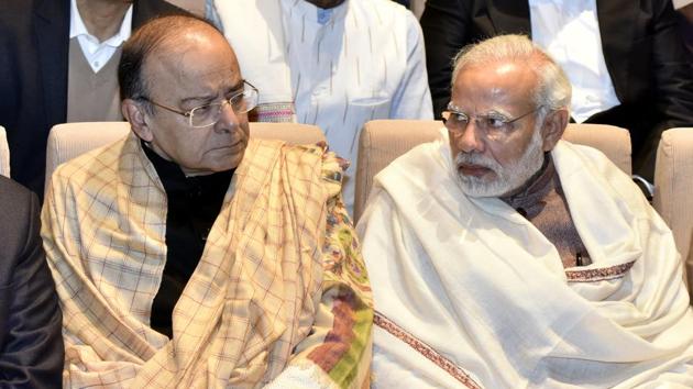 Prime Minister Narendra Modi with finance minister Arun Jaitley in New Delhi. (Sonu Mehta/HT PFile Photo) Prime Minister Narendra Modi with finance minister Arun Jaitley in New Delhi. (Sonu Mehta/HT PFile Photo)