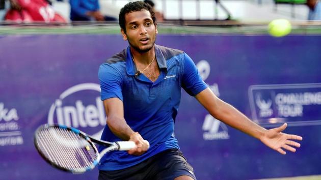 File image of Indian tennis player Ramkumar Ramanathan.(PTI) File image of Indian tennis player Ramkumar Ramanathan.(PTI)