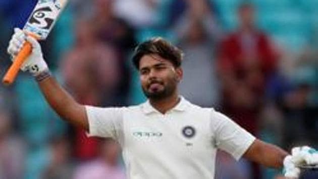 Rishabh Pant celebrates after scoring his maiden ton (REUTERS) Rishabh Pant celebrates after scoring his maiden ton (REUTERS)