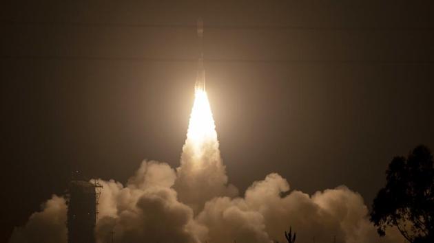 The Delta 2 rocket carrying ICESat-2 lifting off from Vandenberg Air Force Base, California.(AP Photo via Nasa)