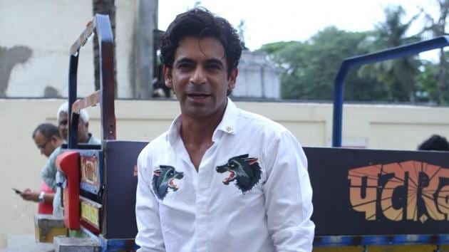 Actor Sunil Grover at the song launch of film Pataakha, in Mumbai.(IANS)