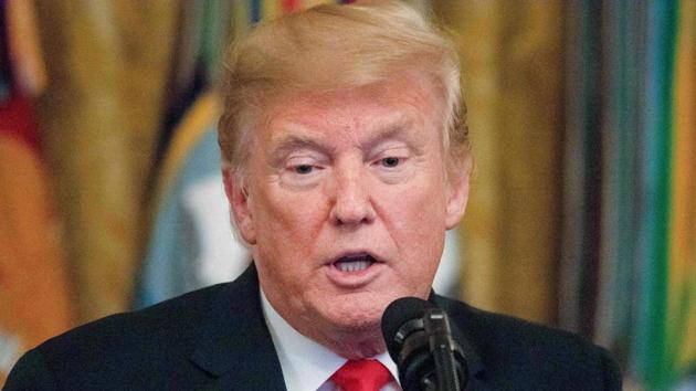 US President Donald Trump addresses a Congressional Medal of Honor Society reception at the White House in Washington, DC. (AFP Photo) US President Donald Trump addresses a Congressional Medal of Honor Society reception at the White House in Washington, DC. (AFP Photo)