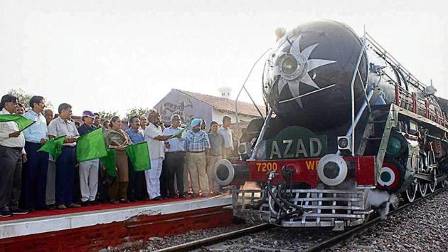 The train will by run by a steam engine, which goes by the name Azad.(HT Photo)