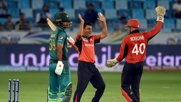 Ehasan Khan got rid of Fakhar to bring some joy for Hong Kong (AFP) 