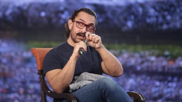 Actor Aamir Khan at the NDTV Yuva 2018 in New Delhi on Sept 16, 2018.(IANS Photo)
