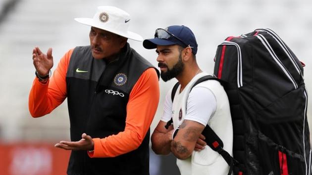 India's Virat Kohli with head coach Ravi Shastri.(REUTERS) India's Virat Kohli with head coach Ravi Shastri.(REUTERS)