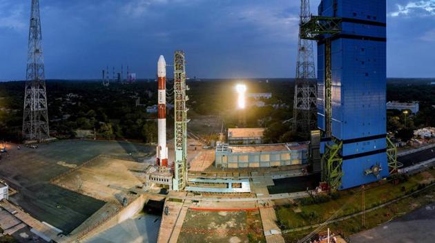 ISRO's PSLV-C42 carrying two earth observing satellites, NovaSAR and S1-4 of Surrey Satellite Technology Limited (SSTL), UK, ready to be launched from Sathish Dhawan Space Centre in Sriharikota today. (PTI Photo) ISRO's PSLV-C42 carrying two earth observing satellites, NovaSAR and S1-4 of Surrey Satellite Technology Limited (SSTL), UK, ready to be launched from Sathish Dhawan Space Centre in Sriharikota today. (PTI Photo)