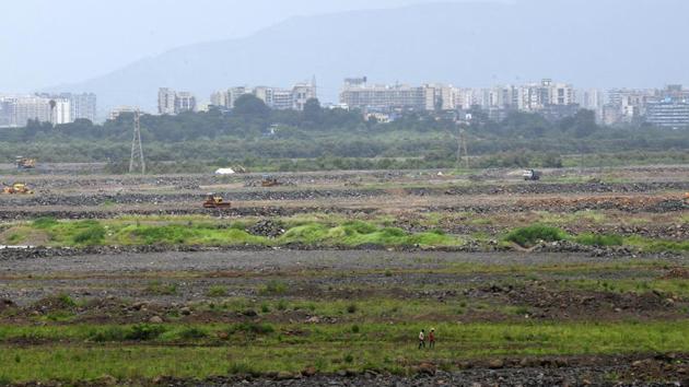 Navi Mumbai airport site at Panvel in Navi Mumbai, India, on Friday, August 31, 2018. (HT File Photo) Navi Mumbai airport site at Panvel in Navi Mumbai, India, on Friday, August 31, 2018. (HT File Photo)