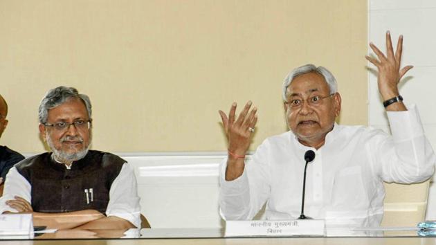 Bihar chief minister Nitish Kumar and deputy CM Sushil Kumar Modi in Patna. (PTI File Photo) Bihar chief minister Nitish Kumar and deputy CM Sushil Kumar Modi in Patna. (PTI File Photo)