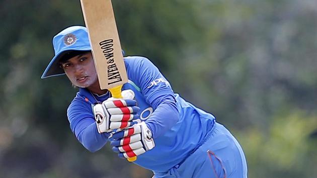 India's Mithali Raj plays a shot against Sri Lanka during their third women's one day international cricket in Katunayake.(AP)