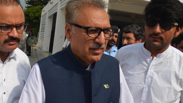 Pakistani President Arif Alvi said that denying Kashmiris the “right of self-determination” is condemnable and urged the international community to play its role.(AFP/File Photo)