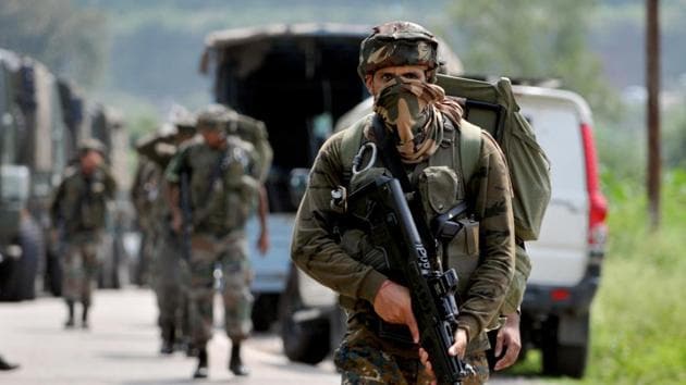 An army man was killed by suspected militants in south Kashmir’s Kulgam district on Monday.(Representative Photo)