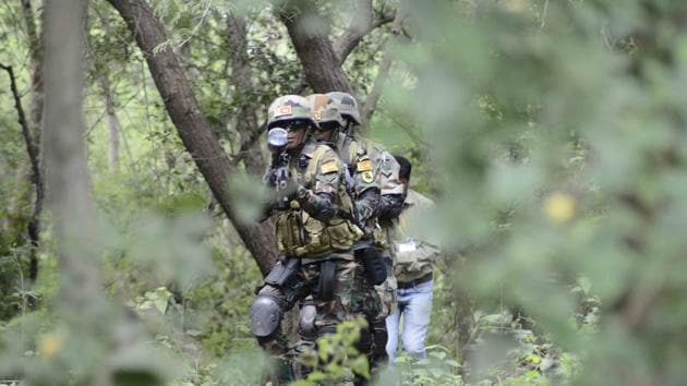Jungle lane shooting range at the Aundh Military Station in Pune. (Ravindra Joshi/HT PHOTO) 