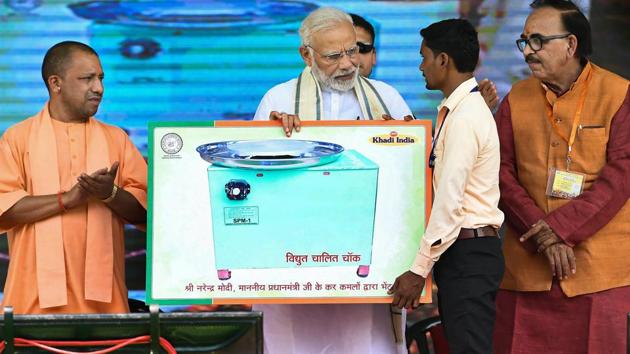 PM Narendra Modi on Tuesday launched multiple projects and gave a detailed account of how the government had started changing the face of the city. “You are my master, you are my high command. So I have to give you an account for the money and time spent,” Modi said at the end of speech that mostly steered clear of politics and focused on how the city had changed over the last four years. (PTI) PM Narendra Modi on Tuesday launched multiple projects and gave a detailed account of how the government had started changing the face of the city. “You are my master, you are my high command. So I have to give you an account for the money and time spent,” Modi said at the end of speech that mostly steered clear of politics and focused on how the city had changed over the last four years. (PTI)