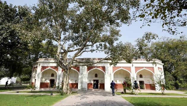 The 16th century heritage garden Sunder Nursery, adjacent to the UNESCO world heritage site has undergone renovation and will be open to the public.(HT Representative Photo)