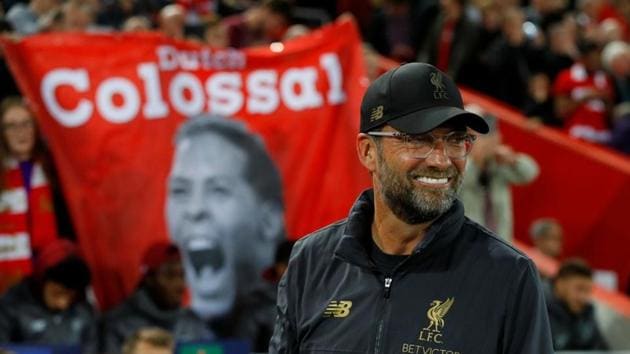 Liverpool manager Juergen Klopp smiles after their win over PSG on Tuesday.(REUTERS) Liverpool manager Juergen Klopp smiles after their win over PSG on Tuesday.(REUTERS)