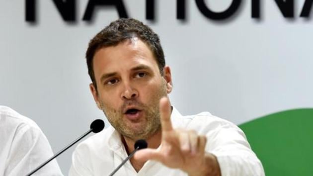 The venue of Rahul Gandhi’s second public event in Rajasthan has been chosen to reach out to the tribal population that has traditionally been the Congress voters. (Arvind Yadav/ Hindustan Times)