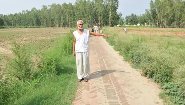 A barren agriculture land that was shown as a residential colony to get higher compensation, in Piplanwala village on the outskirts of Hoshiarpur. (HT File Photo) A barren agriculture land that was shown as a residential colony to get higher compensation, in Piplanwala village on the outskirts of Hoshiarpur. (HT File Photo)
