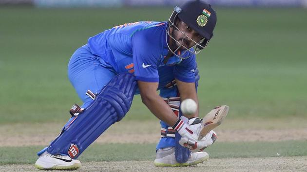 Kedar Jadhav plays a shot during the Asia Cup 2018 match between India and Pakistan on Wednesday. (AFP) Kedar Jadhav plays a shot during the Asia Cup 2018 match between India and Pakistan on Wednesday. (AFP)
