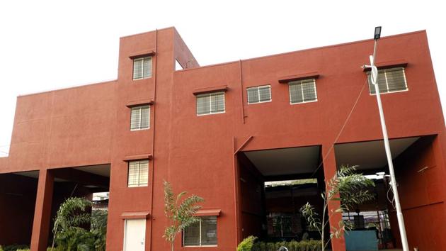 The newly-built fire station at Gangadham chowk in the city remains non-functional due to lack of staff members. (Rahul Raut/ HT Photo) The newly-built fire station at Gangadham chowk in the city remains non-functional due to lack of staff members. (Rahul Raut/ HT Photo)
