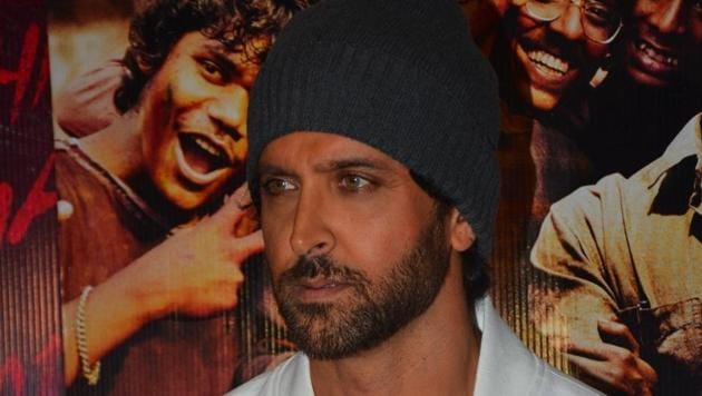 Actor Hrithik Roshan at the wrap-up party of his upcoming film Super 30 in Mumbai.(IANS)